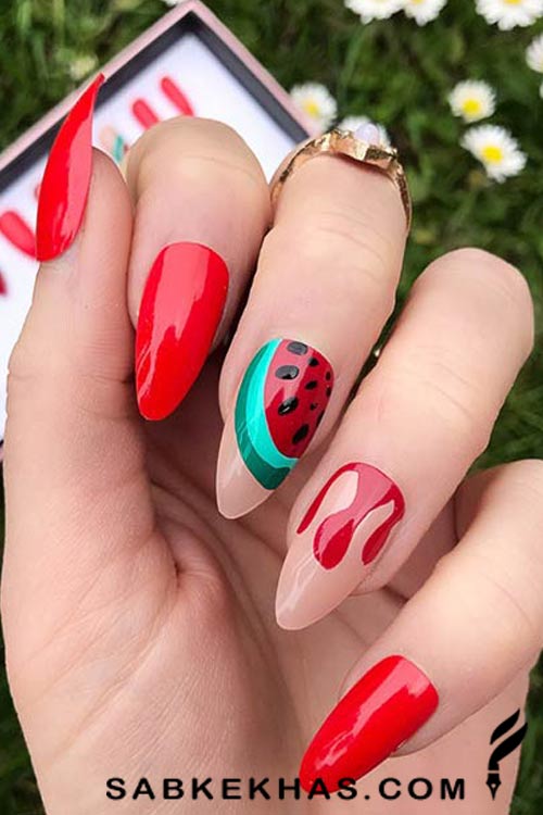 لاک هندوانه ای
