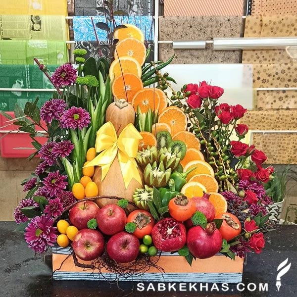 سبد تزیین میوه سبد تزیین میوه