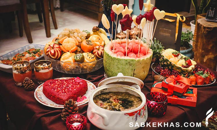 آموزش چیدن سفره شب یلدا آموزش چیدن سفره شب یلدا