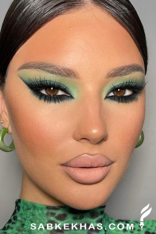 مدل آرایش سبز یلدایی مدل آرایش سبز یلدایی