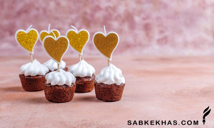 کاپ کیک قلبی کاپ کیک قلبی