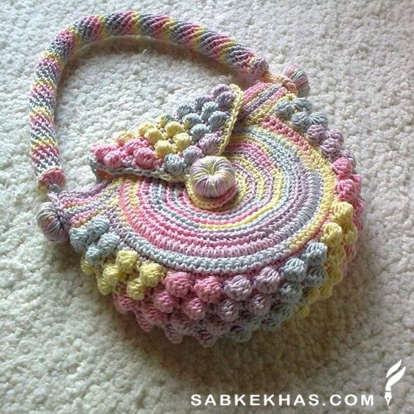کیف بافتنی بچه گانه فانتزی