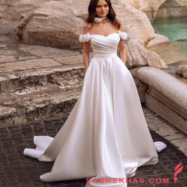لباس عروس مدل ساتن
