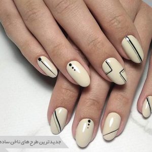 طرح ناخن ساده