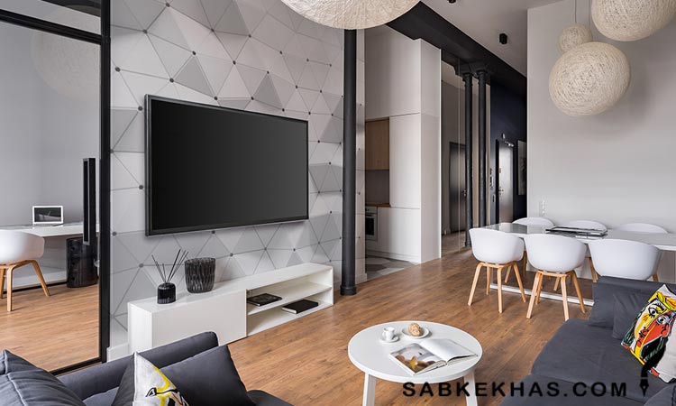 تی وی وال ساده و شیک