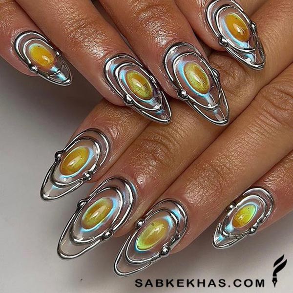 طراحی ناخن سه بعدی 1403