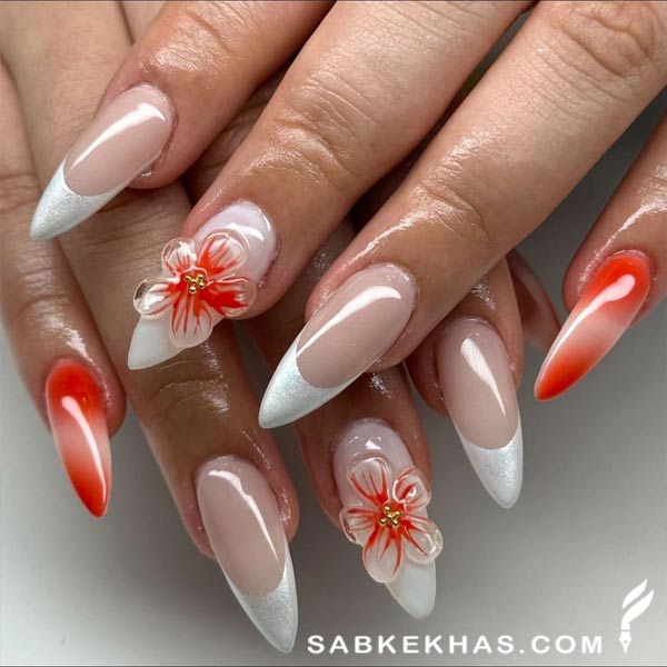 مدل طراحی ناخن 3 بعدی