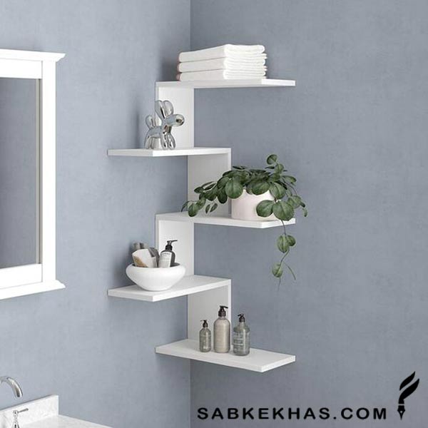 شلف دیواری برای دستشویی