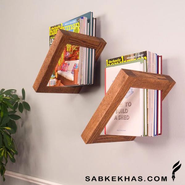 انواع شلف دیواری کتاب