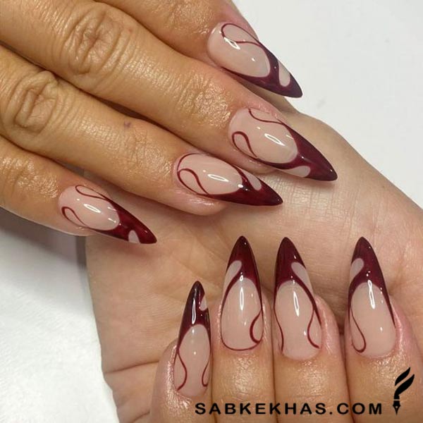 لاک زرشکی تیره