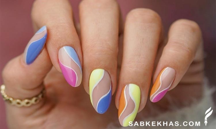 طراحی نئون ناخن