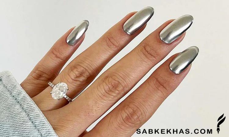 لاک نقره ای متالیک