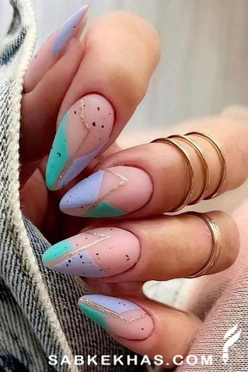 طراحی ناخن هندسی