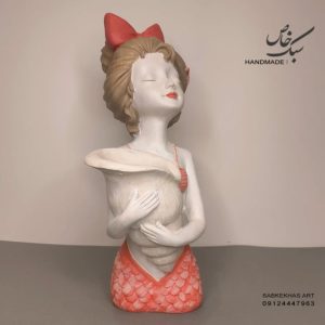 مجسمه گلدان طرح دختر پری دریایی