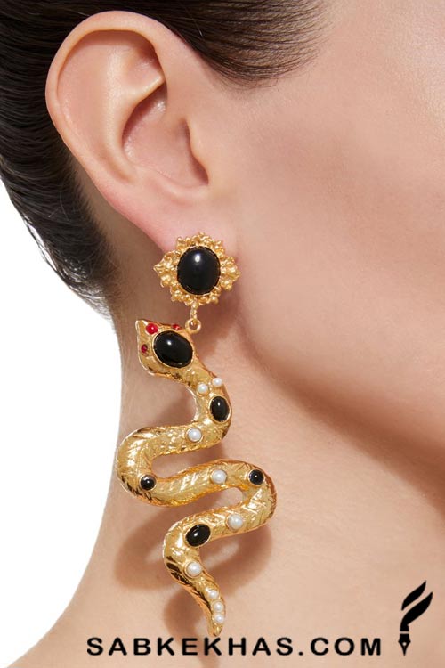 گوشواره طرح مار