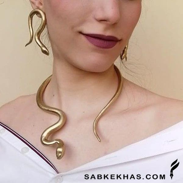 گردنبند طلا مدل مار گردنبند طلا مدل مار