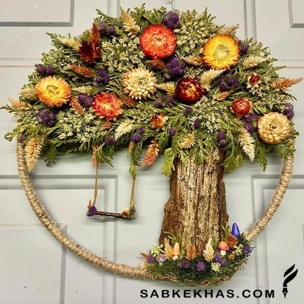 حلقه گل برای در ورودی حلقه گل برای در ورودی