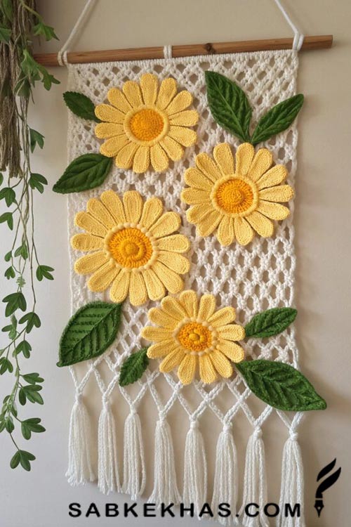 انواع مکرومه دیواری انواع مکرومه دیواری