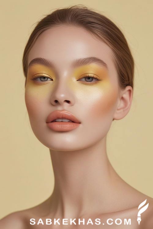 مدل های میکاپ چشم با سایه زرد مدل های میکاپ چشم با سایه زرد