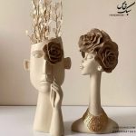 دکوری ست گلدان احساس و مجسمه زن آفریقایی