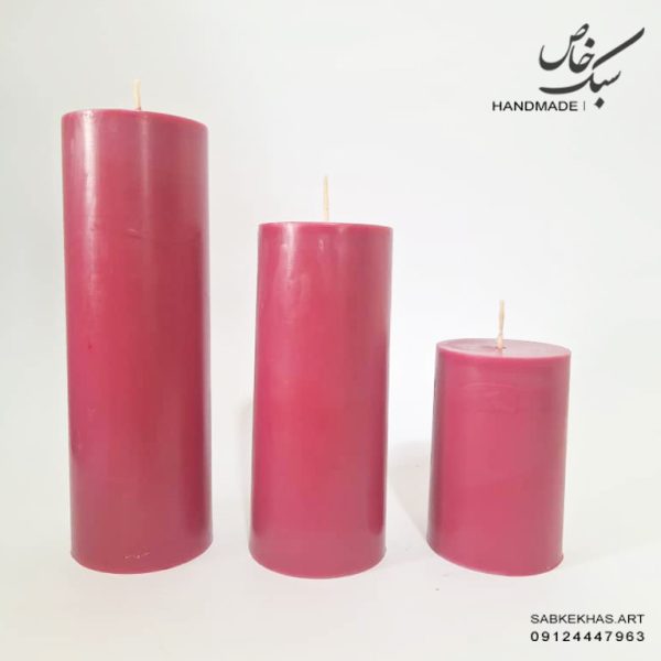ست شمع استوانه ساده - Image 3