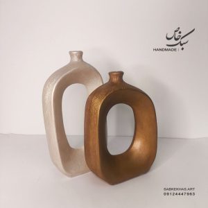 گلدان بیضی دکوراتیو
