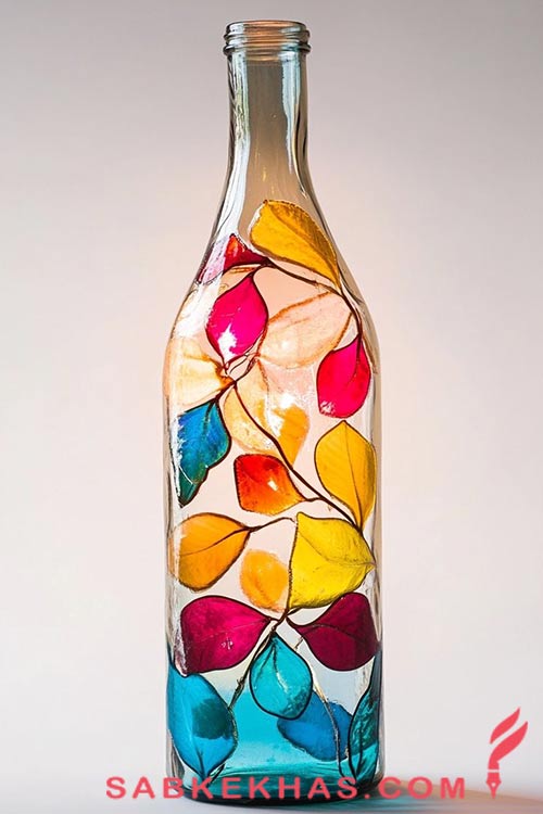 بطری تزئین شده 