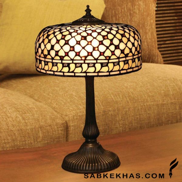 آباژور رومیزی مدل شیشه ای