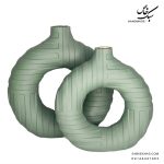 گلدان دونات خط دار