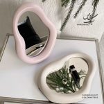 قاب آینه دفرمه سنگ مصنوعی