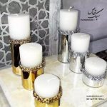 شمع استوانه ای تزئینی سه عددی