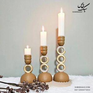 شمعدان پینترستی 3 حلقه