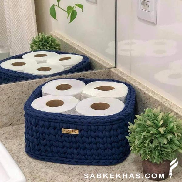 سبد تریکویی مربع