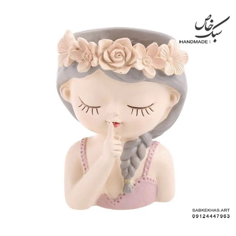 گلدان فانتزی طرح دختر