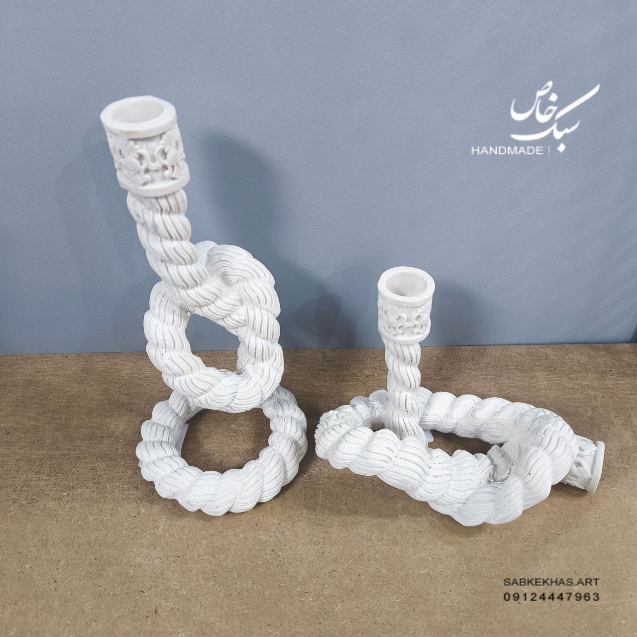 جاشمعی دکوراتیو طنابی