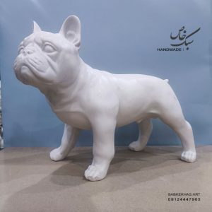 مجسمه کنارسالنی سگ بولداگ