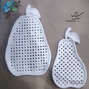 سینی پذیرایی طرح گلابی توری
