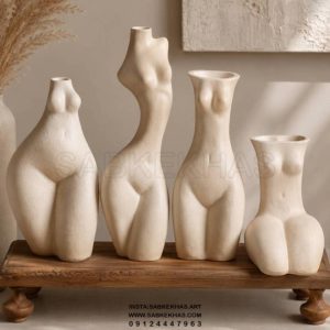 مجموعه گلدان های نیم تنه