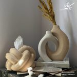 ست دکوری گلدان ایتالیایی و جادستمال گره