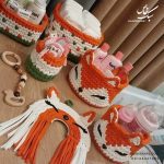 ست سیسمونی سبد تریکو فانتزی روباه
