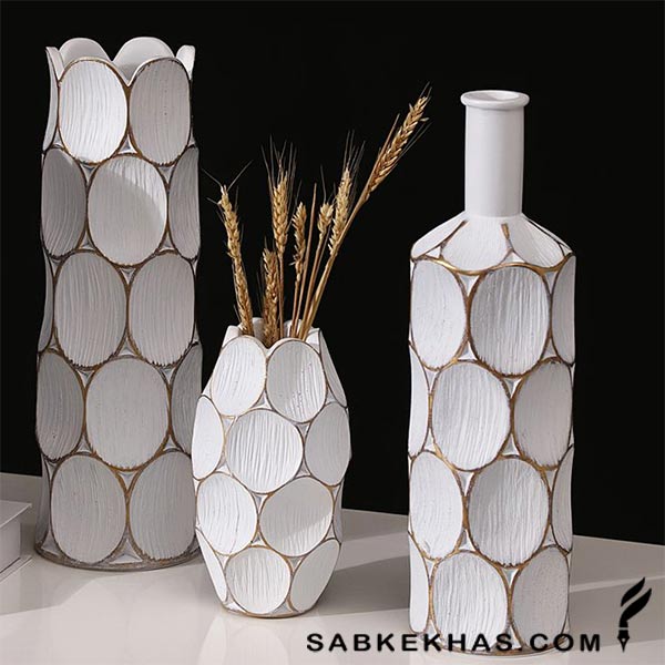 گلدان دکوری مدل پلی استر