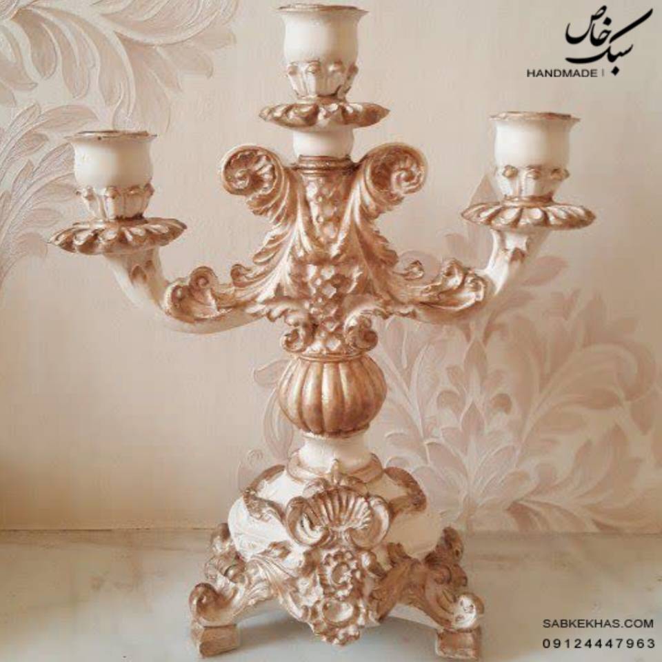 شمعدان کلاسیک سه شعله