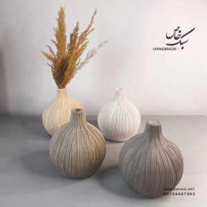 گلدان خمره ای شیاردار