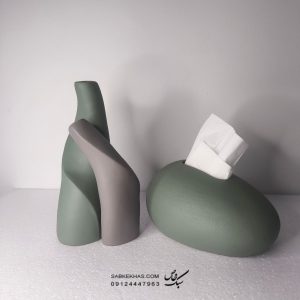 جادستمال تخم مرغی و گلدان پیچ
