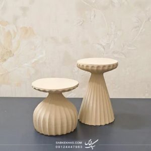 شمعدان پایه بلند شیاردار