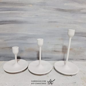 شمعدان پایه دار بشقابی