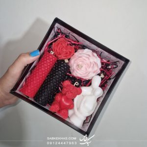 باکس هدیه شمع ولنتاین