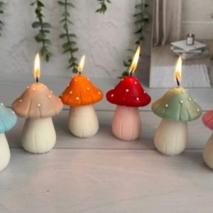 شمع طرح قارچ