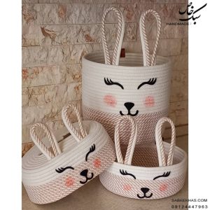 سبد قیطان سیسمونی طرح خرگوش