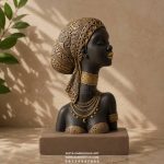 زن افریقایی روسری به سر